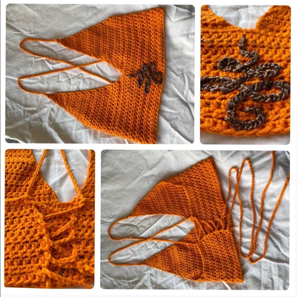 Handmade Crochet Unalome Design Top